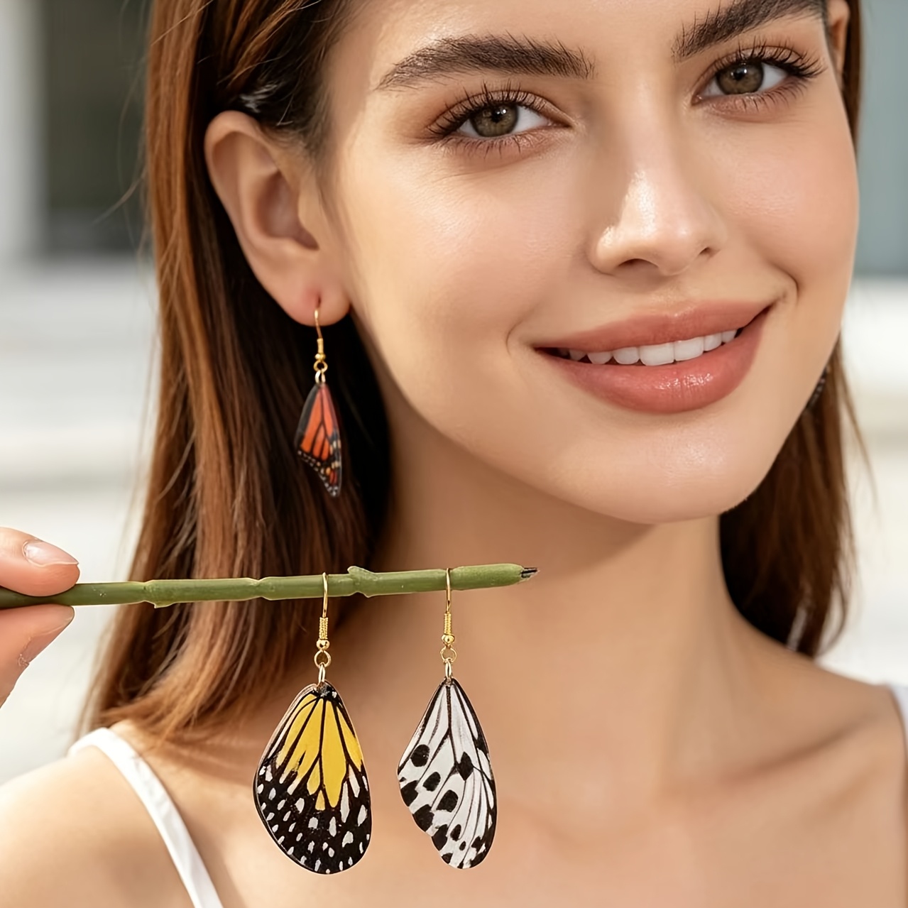 Punk Style Butterfly Wing Earrings — Vintage Gift